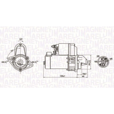 MAGNETI MARELLI Anlasser 063721257010 MAGNETI MARELLI Anlasser 063721257010