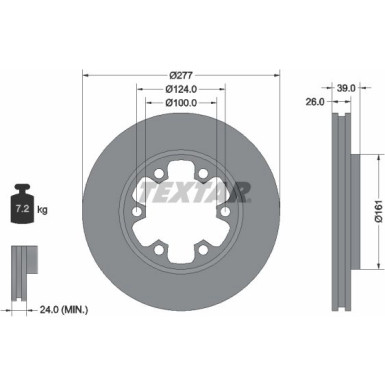 Bremsscheibe Nissan P. Terrano 96-/Maverick 92059000 Bremsscheibe Nissan P. Terrano 96-/Maverick 92059000