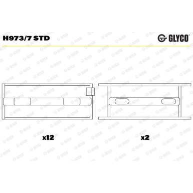 KURBELWELLENLAGER H973/7 STD KURBELWELLENLAGER H973/7 STD