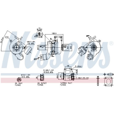 Nissens Turbo ALFA 147,156,LANCIA,FIAT 97 FACTORY NEW 93104 Nissens Turbo ALFA 147,156,LANCIA,FIAT 97 FACTORY NEW 93104