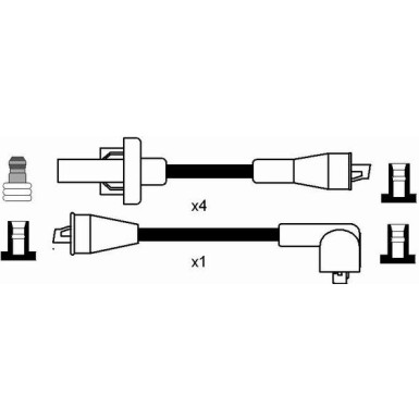 NGK Zündleitungssatz 2587