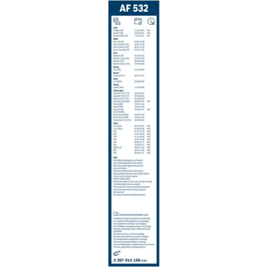 AF532 BOSCH Aerofit 3397014190
