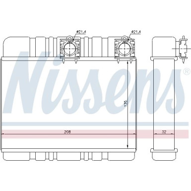 Heizkühler PKW 70514