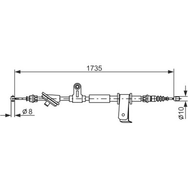 Handbremsseil re ALFA 159 05 1987477112