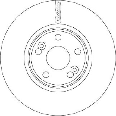 72 481 070 Bremsscheibe VA RENAULT Scenic RX4 00 TRW SINGLE DF6233S