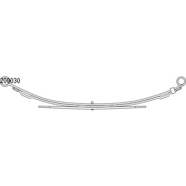 Federpaket - Federung/Dämpfung Ford T. Transit 91-00 (3+1) (676/694mm) 10.200.030.00