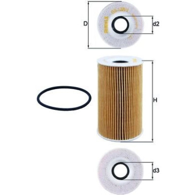 MAHLE Ölfilter OX 128/1D MAHLE Ölfilter OX 128/1D
