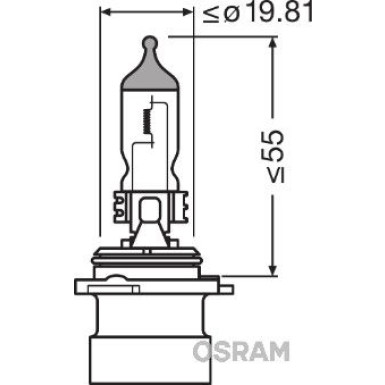 HB4A OSRAM 12V 51W P20d 9006XS