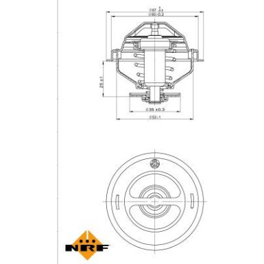Thermostat, Kühlmittel 725075 Thermostat, Kühlmittel 725075