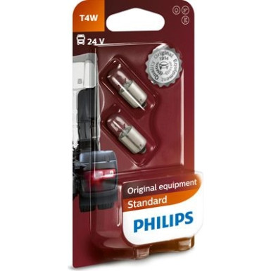 T4W 24V 4W BA9s Premium/Vision Blister 2 St. duo Philips 13929B2