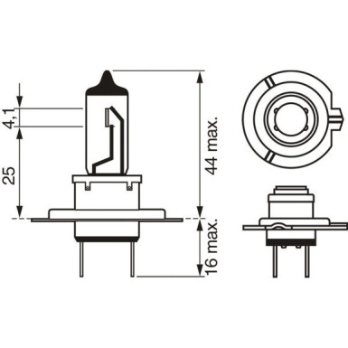 Glühlampe H7 12V/55W Px26D +90% Plus 902 Stk Plus 90 DBL 1 987 301 423