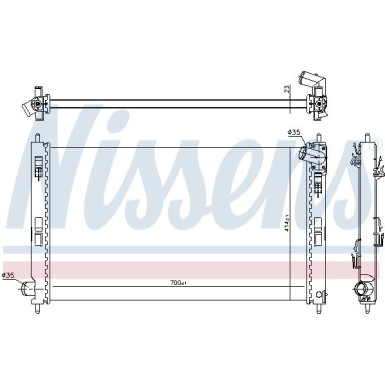 Wasserkühler PKW 628952
