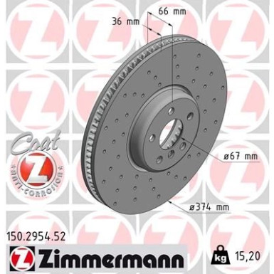Bremsscheibe VA Sport 150.2954.52 Bremsscheibe VA Sport 150.2954.52