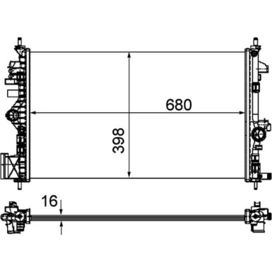 Kühler, Motorkühlung CR 1099 000P