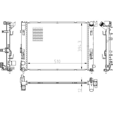 Kühler, Motorkühlung 550038
