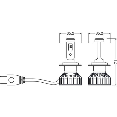 OSRAM H7 NIGHT BREAKER LED SMART +330% StVZO-Konforme Werkstatt Profi-Set 2St NIGHT BREAKER LED SMART H7 - TRADE 64210DWNBSM