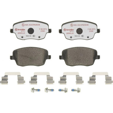 BREMBO Bremsklötze Xtra VA SEAT SKODA VW Polo 01-12 XTRA LINE P 85 057X BREMBO Bremsklötze Xtra VA SEAT SKODA VW Polo 01-12 XTRA LINE P 85 057X