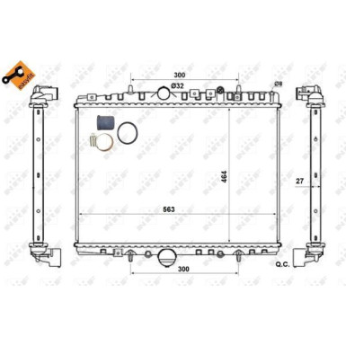 Kühler, Motorkühlung EASY FIT 58315 Kühler, Motorkühlung EASY FIT 58315