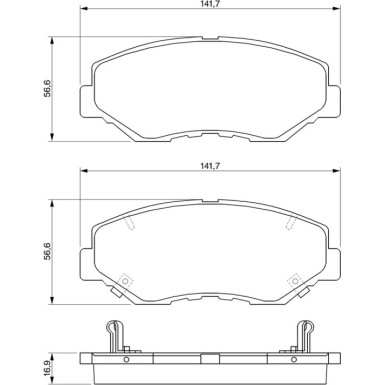 Bremsklötze HONDA CR-V 0 986 424 809 Bremsklötze HONDA CR-V 0 986 424 809