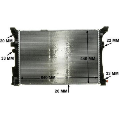 Kühler, Motorkühlung BEHR Premium Line CR 2170 000P