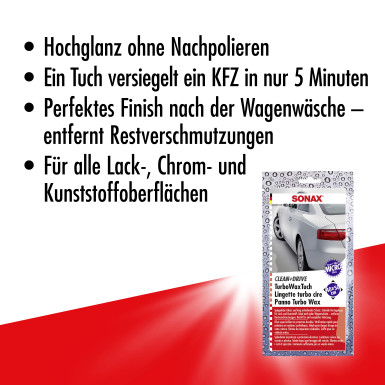 Sonax Clean&Drive Turbo Wax Tuch 04140000