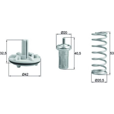 Thermostateinsatz mit Dichtung TX 183 80D
