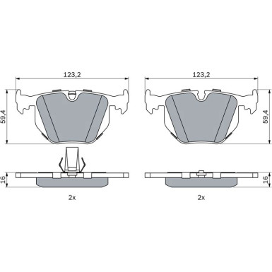 Bremsklötze BMW,LAND ROVER 0 986 494 006
