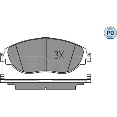 Bremsbelagsatz, Scheibenbremse MEYLE-PD: Advanced performance and design 025 251 1720/PD Bremsbelagsatz, Scheibenbremse MEYLE-PD: Advanced performance and design 025 251 1720/PD