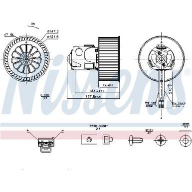 Innenraumgebläse BMW 5-Series F10 10 87240