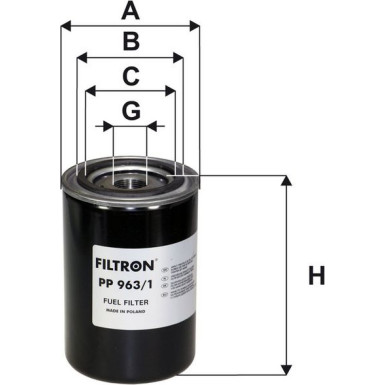 FILTRON Kraftstofffilter PP 963/1