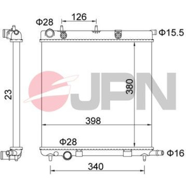 JPN Kühler, Motorkühlung 60C9013-JPN