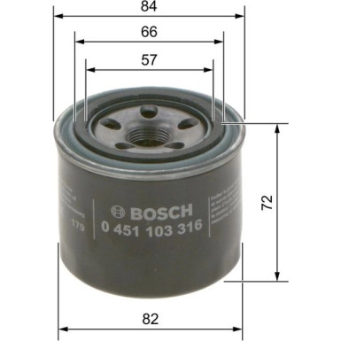 Ölfilter 0 451 103 316 Ölfilter 0 451 103 316