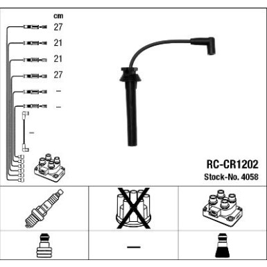 RC-CR1202 NGK - Zündkabelsatz 4058
