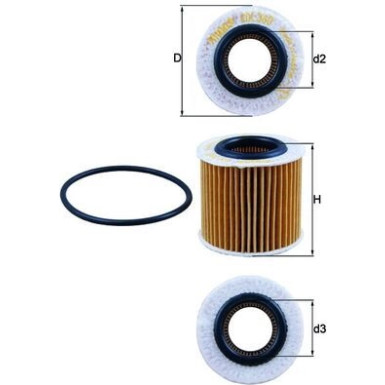 MAHLE Ölfilter OX 360D MAHLE Ölfilter OX 360D