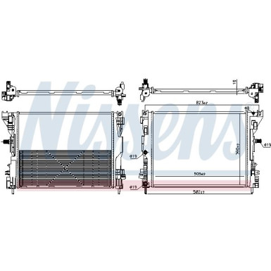 Wasserkühler PKW 606653