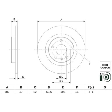 Bremsscheibe 0 986 479 F41 Bremsscheibe 0 986 479 F41