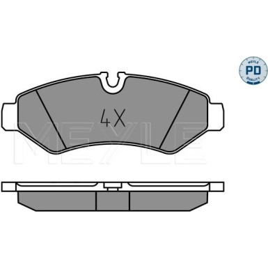 Bremsbelagsatz, Scheibenbremse MEYLE-PD: Advanced performance and design 025 207 4720/PD