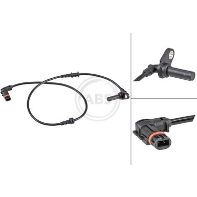 A.B.S. Sensor, Raddrehzahl 32127 A.B.S. Sensor, Raddrehzahl 32127