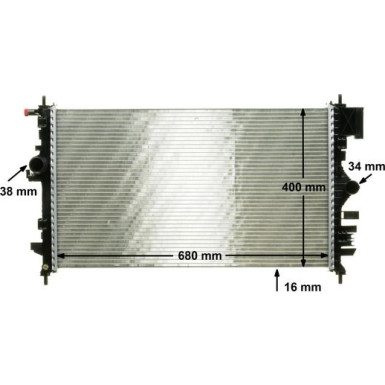 Kühler, Motorkühlung CR 1099 000P
