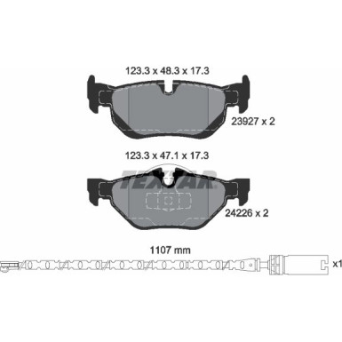 Bremsbelagsatz Bmw T. 3 (E92) 2.0 Coupe/Cabrio 10-13 Q+ 2392707 Bremsbelagsatz Bmw T. 3 (E92) 2.0 Coupe/Cabrio 10-13 Q+ 2392707