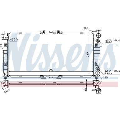 NISSENS Motorkühler 62393