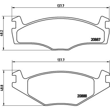 BREMBO Bremsklötze VA P 85 024 BREMBO Bremsklötze VA P 85 024