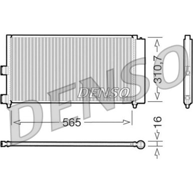 DENSO Klimaanlagenkühler DCN09070