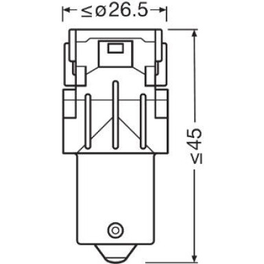 P21W OSRAM LED Red 12V OSRAM LEDriving LEDriving® SL 7506DRP-02B