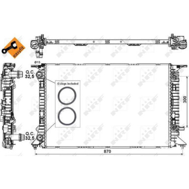 NRF Motorkühler 53718 EASY FIT