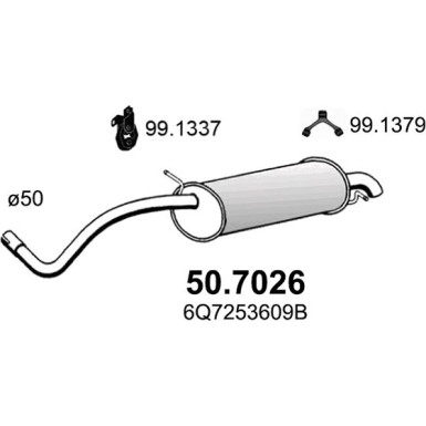 Endschalldämpfer 50.7026