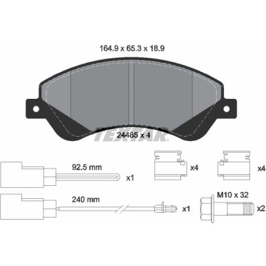 Bremsbelagsatz Ford P. Transit06 2448501 Bremsbelagsatz Ford P. Transit06 2448501