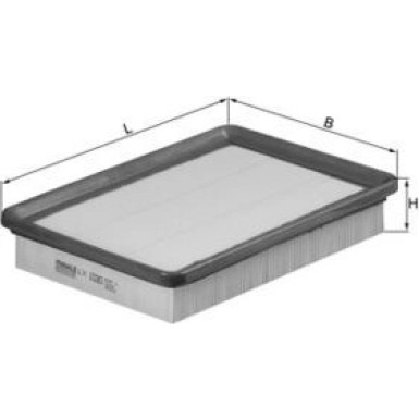 MAHLE Luftfilter LX 1030 MAHLE Luftfilter LX 1030