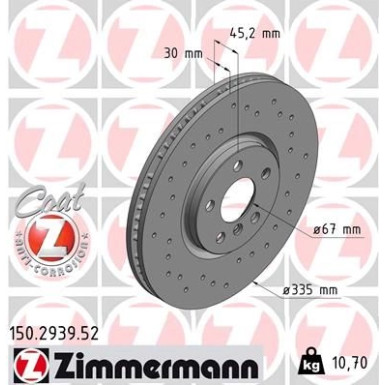 Bremsscheibe VA Sport MINI 13 SPORT Z 150.2939.52 Bremsscheibe VA Sport MINI 13 SPORT Z 150.2939.52