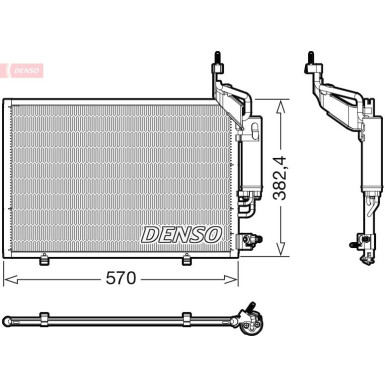 DENSO Kondensator, Klimaanlage DCN10050